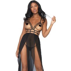 Leg avenue - cage maxi dress ja thong  1