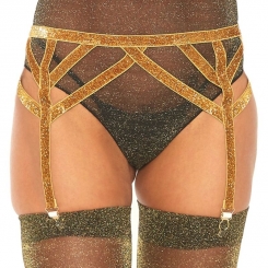 Leg Avenue  Lurex Elastic Garter Belt...