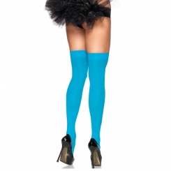 Leg avenue - polka dot suspender hose  - yksi koko