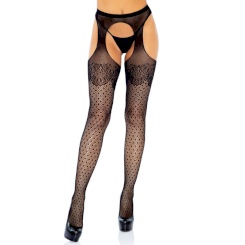 Leg Avenue Polka Dot Suspender Hose One...