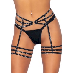 Leg Avenue Rhinestone Garter Straps One...