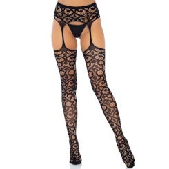 Leg avenue -  musta tights plus