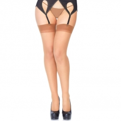 Leg Avenue Sheer Stockings Brown One...