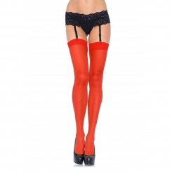 Leg Avenue Sheer Stockings Red