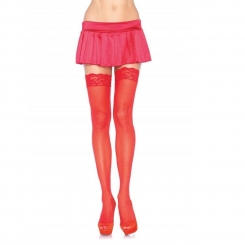 Leg avenue - tights with embroidery  musta garter