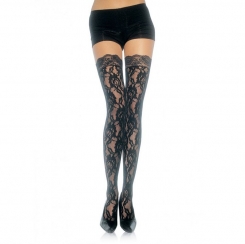 Leg avenue - nailon pikkuhousut with crotch opening plus