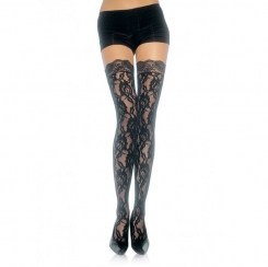 Leg avenue - tights with cuban heel ja nude back seam