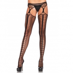 Passion - tights with garter bs002  valkoinen