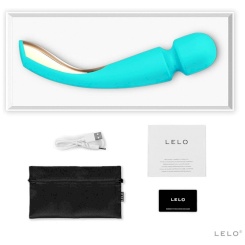 Lelo - smart medium wand-hieromalaite 2  merensininen hieromasauva 4