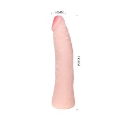 Baile - realistinen skin touch silikoni dildo 19 cm random box color 4