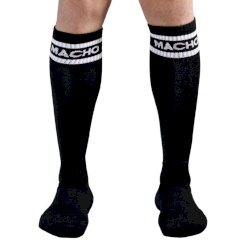 Macho Male Long Socks One Size - Black