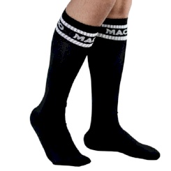 Macho - pitkät sukat  - yksi koko  musta 1