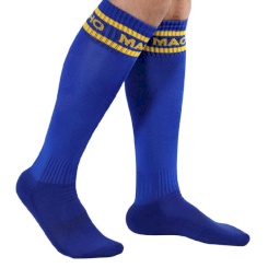 Macho - pitkät sukat  - yksi koko  sininen 1
