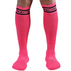 Macho Male Long Socks One Size - Pink