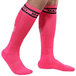 Macho - pitkät sukat  - yksi koko  pinkki 1
