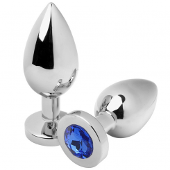 Metalhard Anal Plug Diamond Blue Small...