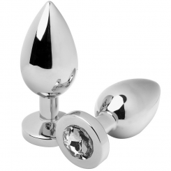 Metalhard Anal Plug Diamond Clear...