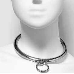Fetish submissive origen - neoprene lined necknauha with chain