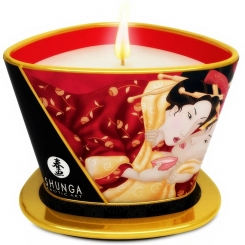 Shunga - mini caress by candelight exotic fruits hieronta candle 30 ml