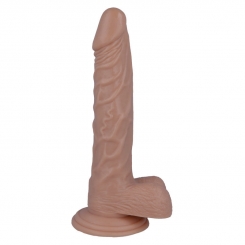 King cock - 10 dildo  ruskea kiveksillä 25.4 cm