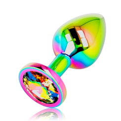 Ohmama Anal Plug Iridescent Circle -...