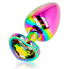 Ohmama Anal Plug Iridescent Heart -...