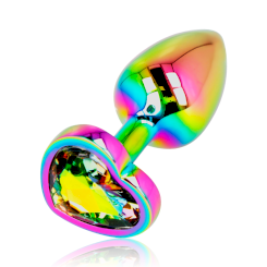 Ohmama Anal Plug Iridescent Heart -...