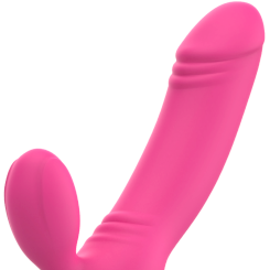 Ohmama - bix tupla stimulation vibraattori - jouluversio  pinkki 2