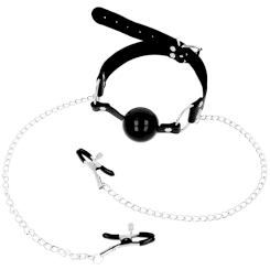 Ohmama Fetish Black Ball Gag With...