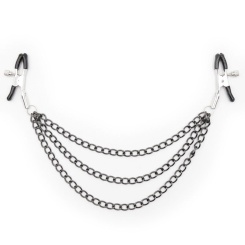 Ohmama Fetish Black Nipple Clamps With...