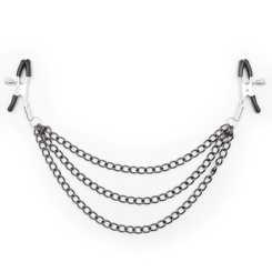 Ohmama fetish - nipple clamps with  musta chains