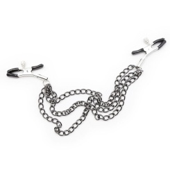 Ohmama Fetish Black Nipple Clamps With...