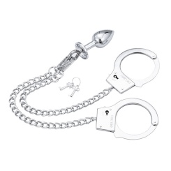 Ohmama Fetish Hand Cuffs With Chain And...