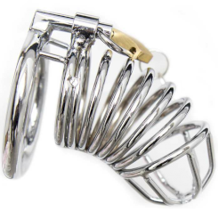 Darkness - nahka chastity cage with lock