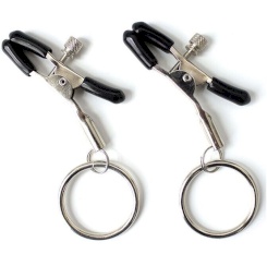 Ohmama fetish - nipple clamps with  musta chains