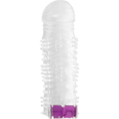 Ohmama - kuvioitu penis sheath with wide tip värisevä luotivibraattori