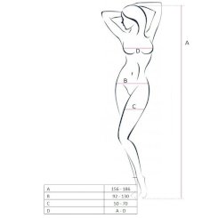 Passion Woman Bs049 Bodystocking White...