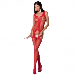 Passion Woman Bs072 Bodystocking - Red...