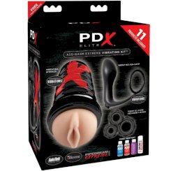 Crazy bull - realistinen vagina ja anus vibraattorilla position 4