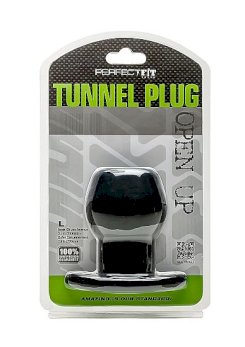 Perfect fit brand - peppu tunnel plugi silikoni  musta l 1