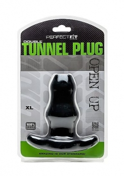 Perfect fit brand - tupla tunnel plugi xl large  musta 0