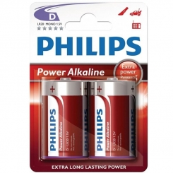Philips - Power Alkaline Pila D Lr20...