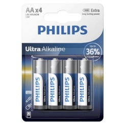 Philips Ultra Alkaline Battery Aa Lr6 4...