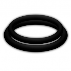 Potenz Duo Rings Medium Black