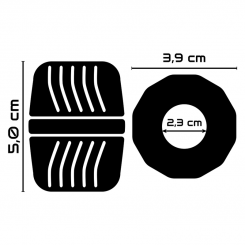 Powering - superjoustava ja resistant penisrengas 5 cm pr11  musta 2