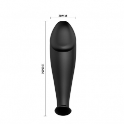 Pretty love - silikoni anustappi penis form ja 12 värinätoimintoa  musta 3