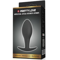 Pretty love - anustappi silikoni anchor 8.5 cm  musta 5