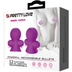 Pretty love - nipple stimulaattoris 12m  lila värinä 7