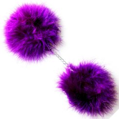 Purple Marabou Handcuffs