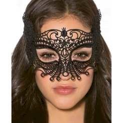 Queen Lingerie Black Mask One Size